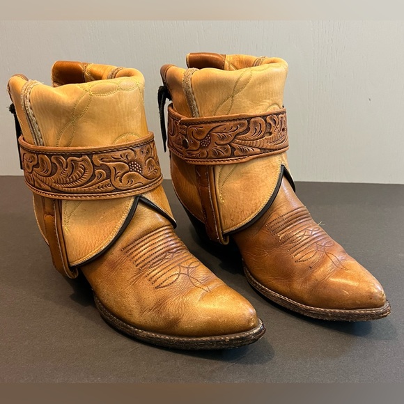 Tony Lama Booties 7 1/2 - Picture 3 of 3